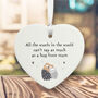 Hanging Porcelain Heart Gift Hug From Mum For Loved Ones Mothers Day, thumbnail 2 of 2