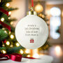 Personalised 1st Christmas Teddy Bear Bauble, thumbnail 4 of 4