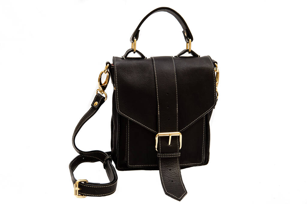 Black Leather Bag By BETTY & BETTS