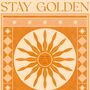 Stay Golden, Celestial Sun Art Print, Bohemian Poster, thumbnail 3 of 3
