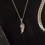 Wing Pendant Necklace, Handmade Silver Angel Wing, thumbnail 1 of 3