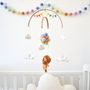 Lion Flying With Balloons Nursery Mobile, thumbnail 4 of 12