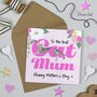 Cat Mum Happy Mother's Day Grey Tabby Cat Card, thumbnail 1 of 2