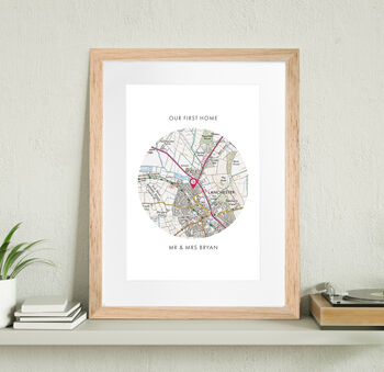 Where We First Met Personalised Map Print, 5 of 7