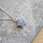 Rainbow Moonstone Star Gemstone Necklace, thumbnail 2 of 5
