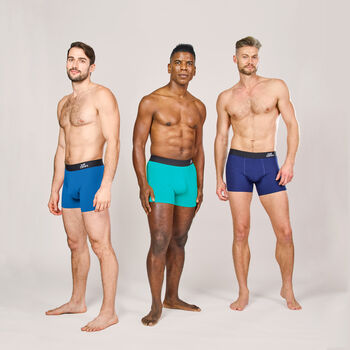 Super Soft Boxers With Pouch, Rydal Colours, Three Pack, 2 of 5