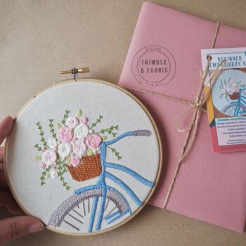 Embroidery Kit Floral Bike, 7 of 7