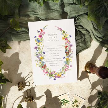 Wildflower Flat Wedding Invitations, 10 of 10