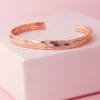 Thin Hammered Cuff Set In Rose Gold Filled, thumbnail 1 of 5