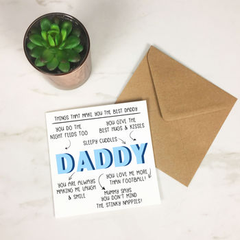 Personalised 'Things That Make You Dad/Daddy' Card, 5 of 7