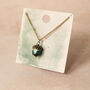 Peacock Blue Silver Acorn Necklace, thumbnail 6 of 9