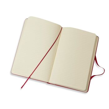 Personalised Moleskine Classic Notebook – Scarlet Red Large | Emboss Your Initials, 4 of 8