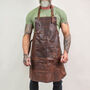Personalised Brown Leather Apron And Tool Roll Gift Set, thumbnail 5 of 10