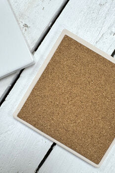 Personalised Couples Favourite Drink Heart Coaster, 3 of 3