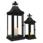 Set Of Two Black Outdoor Candle Lantern, thumbnail 6 of 6
