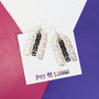 Colourful Acrylic Statement Earrings, thumbnail 9 of 12