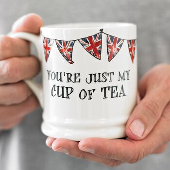 Nice Cup Of Tea And A Sit Down Mug British Tea Lover Gift, 6 of 10