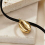 Cowrie Shell Leather Cord Necklace, thumbnail 2 of 7