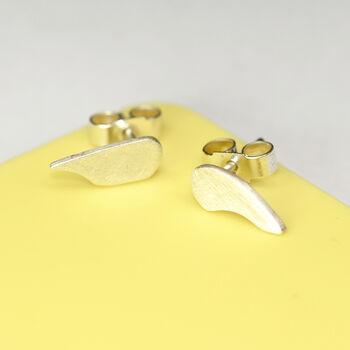 'Better Together' Sterling Silver Heart Stud Earrings, 2 of 7