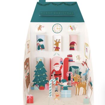 Santa's House Personalised Pop Up Advent Calendar, 2 of 6