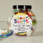 Personalised 'How Sweet It Is To Be Taught By You' Sweet Jar – Teacher Gift, thumbnail 1 of 6