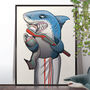 Great White Shark Brushing Teeth, thumbnail 1 of 6