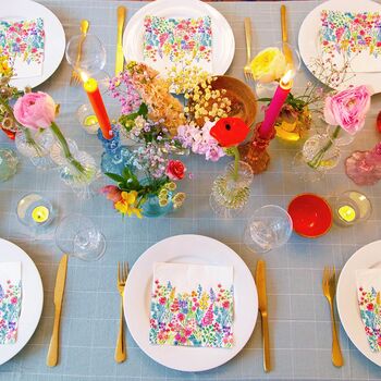 Floral Paper Napkins ~ Pack Of 20, 3 of 5