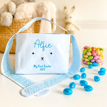 Personalised My First Easter Basket With Long Ears, 8 of 10