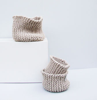 Hand Knitted Storage Basket, 5 of 7