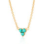 Turquoise Trinity Necklace With Slider Clasp, thumbnail 5 of 12