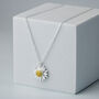 Sterling Silver Daisy Pendant Necklace, thumbnail 1 of 6