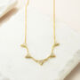Sterling Silver Pavé Triangles Necklace, thumbnail 2 of 8