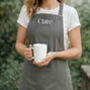 Personalised Cotton Canvas Cross Back Apron, thumbnail 1 of 9