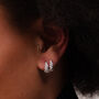 Stardust Single Cartilage Hoop Earring, 7mm, thumbnail 4 of 7