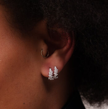 Stardust Single Cartilage Hoop Earring, 7mm, 4 of 7
