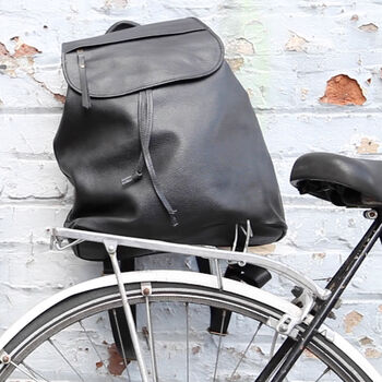 Fair Trade Stylish Versatile Leather Rucksack Backpack, 6 of 11