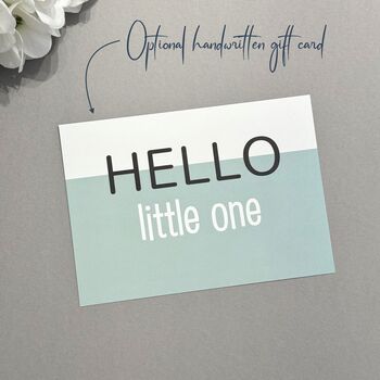 Hello World New Baby Letterbox Gift Set, 6 of 6