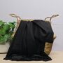 Super Soft Plain Pashmina Style Scarf In Black, thumbnail 1 of 3