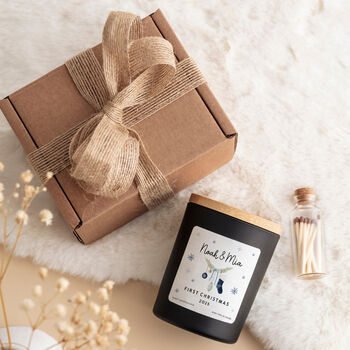 Personalised Couple First Christmas Candle Gift, 4 of 6