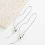 Water Drop Ear Threader Earrings, thumbnail 2 of 6