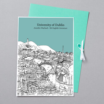 Personalised Dublin Graduation Gift Print, 4 of 9