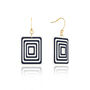 Matching Earrings And Necklace Set | White And Navy, thumbnail 3 of 10