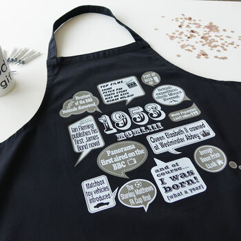 'Events Of 1953' 70th Birthday Gift Apron, 6 of 11