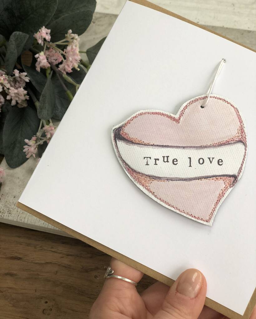 Heart Customised Keepsake Gift Card By Lotta's House
