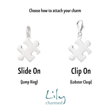 Jigsaw Charm, Slide On Or Clip On, 2 of 6