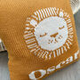 Personalised Knitted Lion Cushion, thumbnail 2 of 6