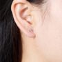 Tiny Bear Sterling Silver Stud Earrings, thumbnail 4 of 7