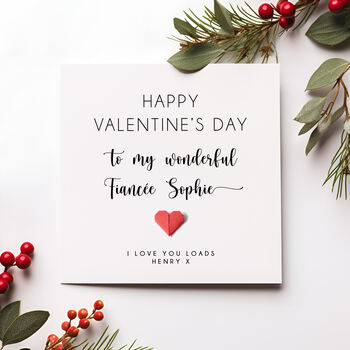 Personalised Fiancée/Fiancé Valentine's Day Card, 2 of 6