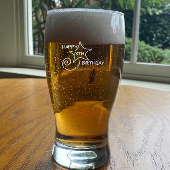 18th Birthday Shooting Star Pint Glass, 3 of 8
