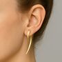 Curved Thorn Sterling Silver Ear Jackets, thumbnail 5 of 7
